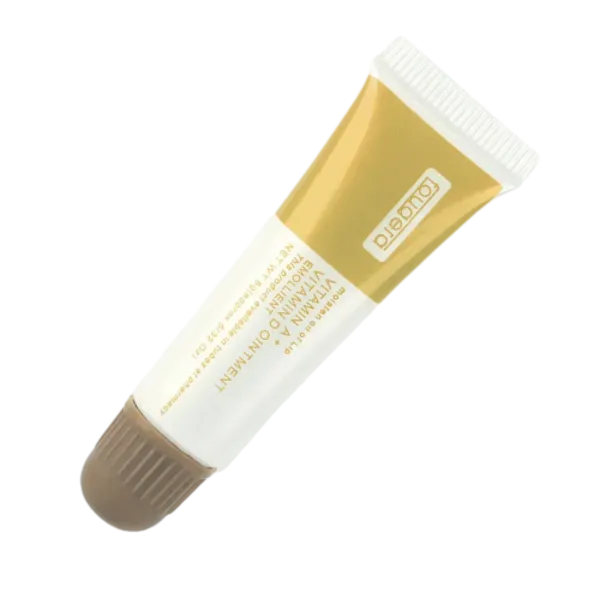Healing lip balm Fougera with vitamins A and D in a gold tube
