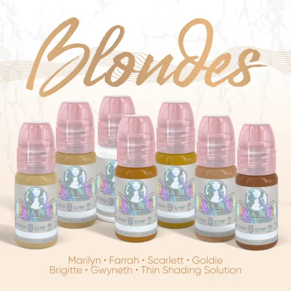Set of pigments for tattooing Perma Blend - Blondes Set 15ml