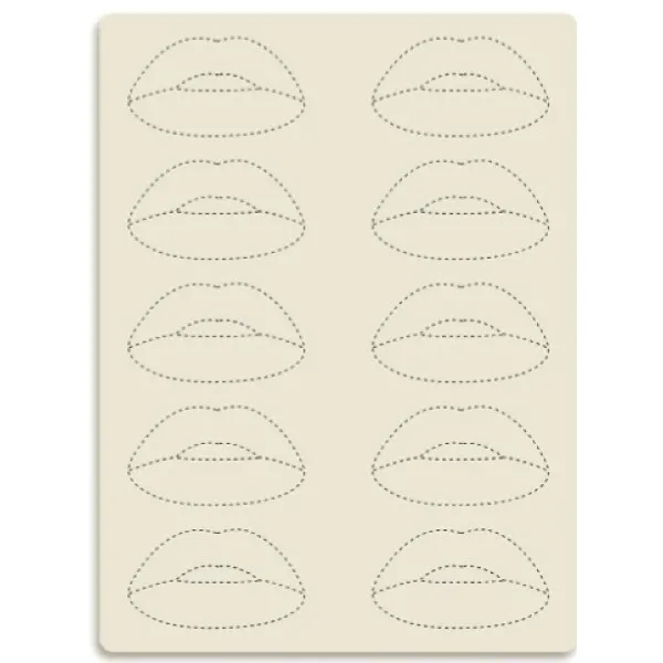 Training mat Lip contour