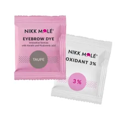 Eyebrow and eyelash dye with oxidizing agent Taupe NIKK MOLE
