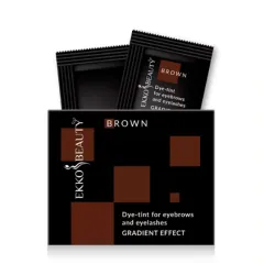 Распродажа! Краска-тинт для бровей и ресниц Gradient Effect  Brown EKKO BEAUTY