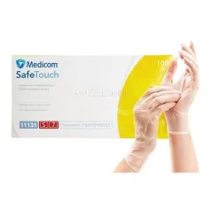 Перчатки виниловые Medicom SafeTouch прозрачные