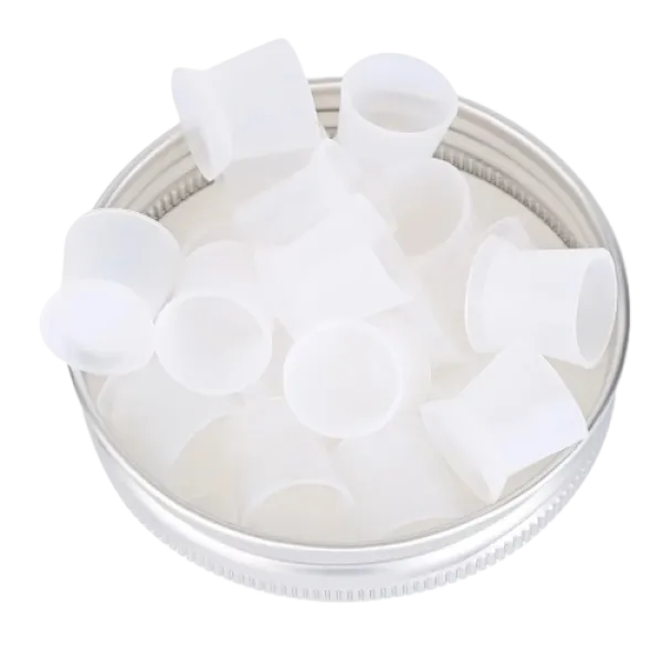 Caps for paint on a stand, silicone 17-14 mm (transparent)