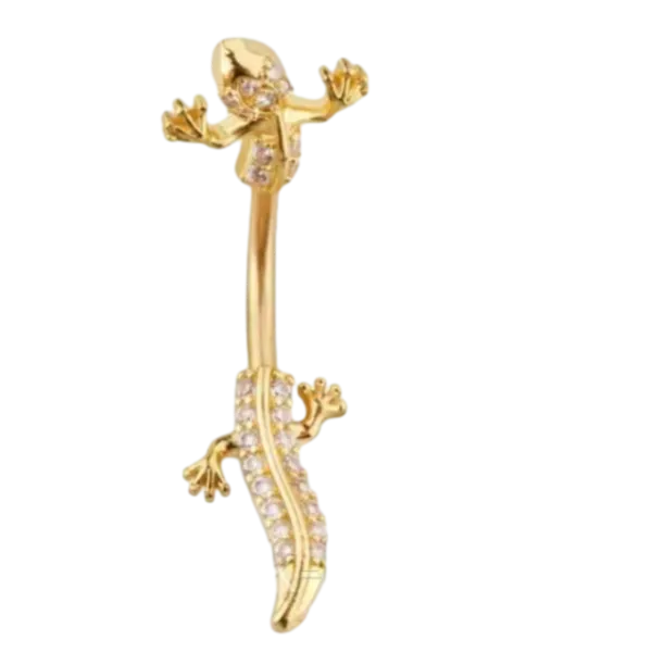 Прикраса в пупок Ящірка