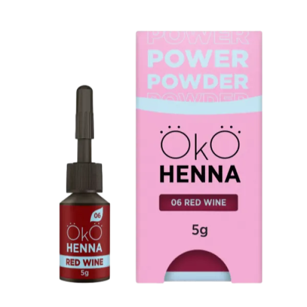 Henna for eyebrows Power Powder 06 Red Wine OKO