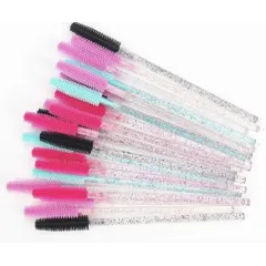Disposable silicone eyebrow brushes (colored)