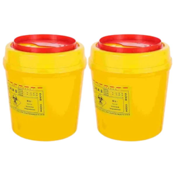 Container for needle disposal round 1L