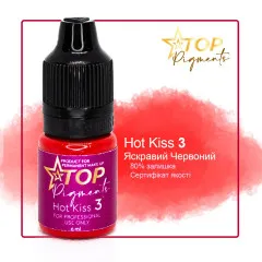 Пигмент для татуажа TOPpigments Hot Kiss №3 Яркий красный