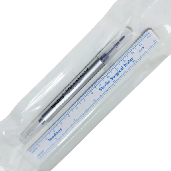 Double-sided marker in sterile packaging Tondaus