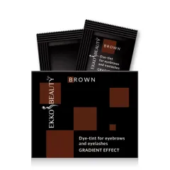 Краска-тинт для бровей и ресниц Gradient Effect  Brown EKKO BEAUTY