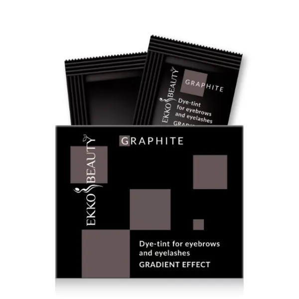 Краска-тинт для бровей и ресниц Gradient Effect Graphite EKKO BEAUTY