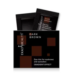 Краска-тинт для бровей и ресниц Gradient Effect Dark Brown EKKO BEAUTY