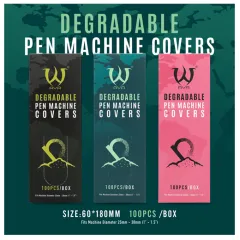 Protective bags DEGRADABLE Pen Machine covers AVA 180mm
