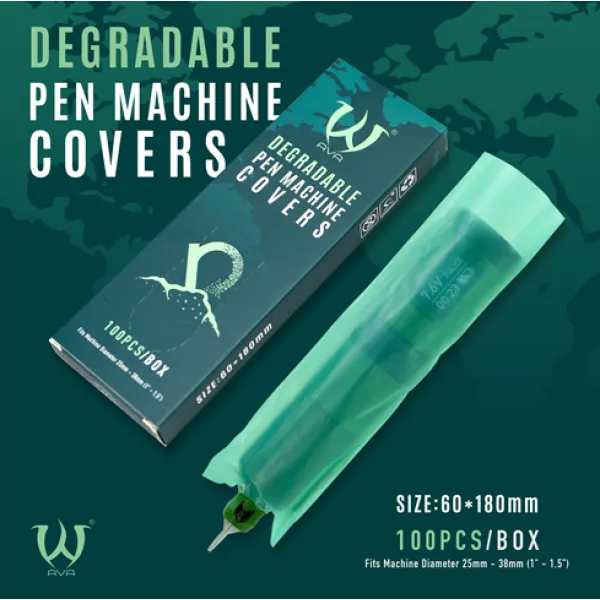 Protective bags DEGRADABLE Pen Machine covers AVA 180mm