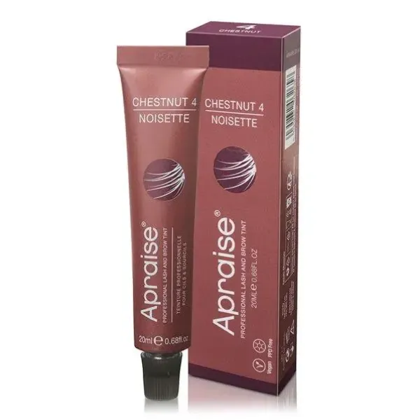 Eyebrow and eyelash dye No. 4 Chestnut APRAISE PPD FREE