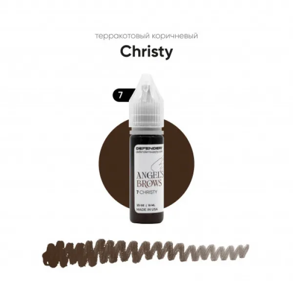 Eyebrow tattoo pigment DEFENDERR ANGELS №7 Christy (hybrid)