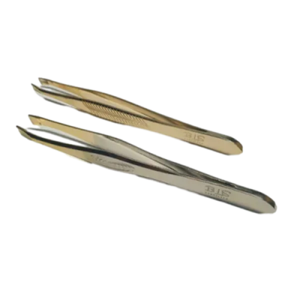 Eyebrow tweezers beveled BLS Tetta