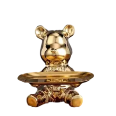 Bear piggy bank stand