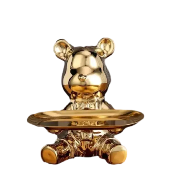 Bear piggy bank stand