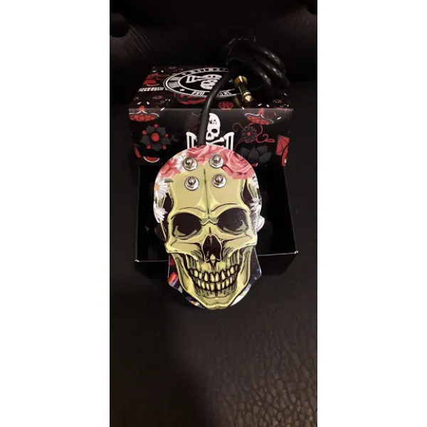 Metal pedal with Skull FC056-3